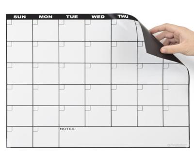 Flexible Magnet Material and Special Dry Erase Lamination for Customized Magnetic Fridge Calendar