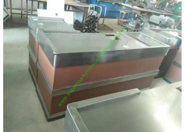 Stainless Steel Cash Register Counter Stand / Till Counters For Shops Or Retail Stores