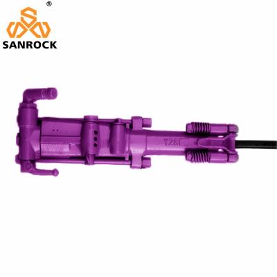 650 x 240 x 202 mm Máquina de perfuração de rocha de perna de ar Jack portavel para obras de construção