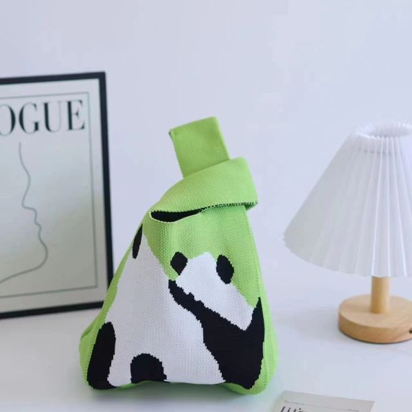 Popular Women Handbag Custom Polyester Woven Bag Mini Tote Shopping Bags