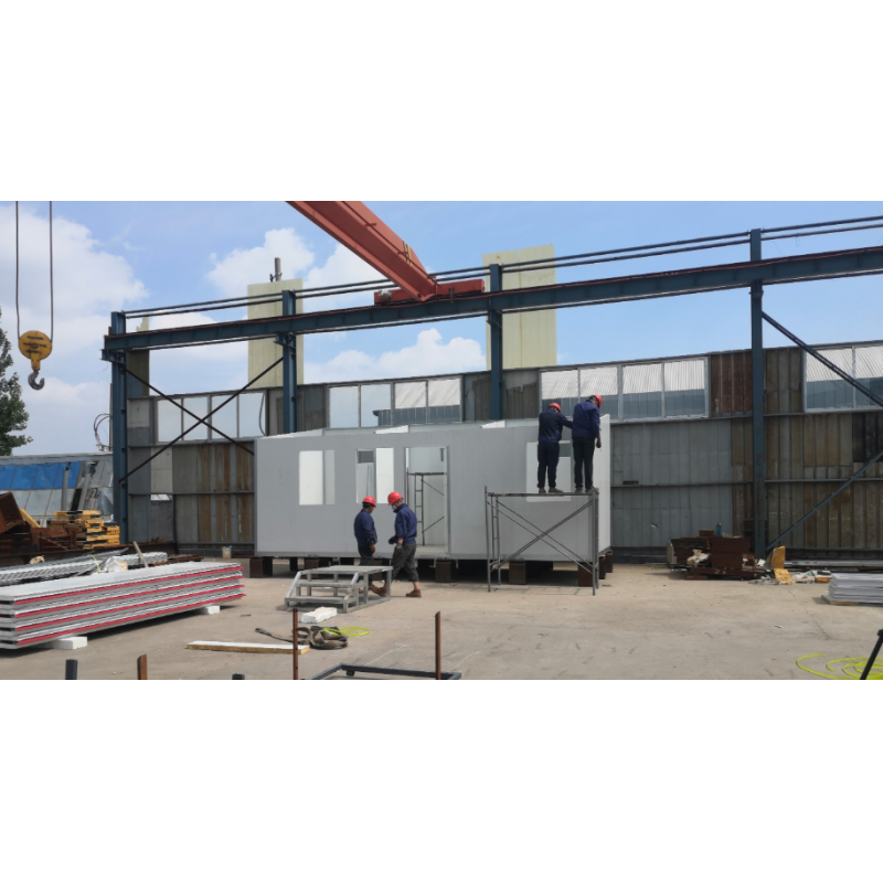 Prefabricated Steel Building with 50 Years Lifespan Corrosion Resistant and Automatic Ventilation System