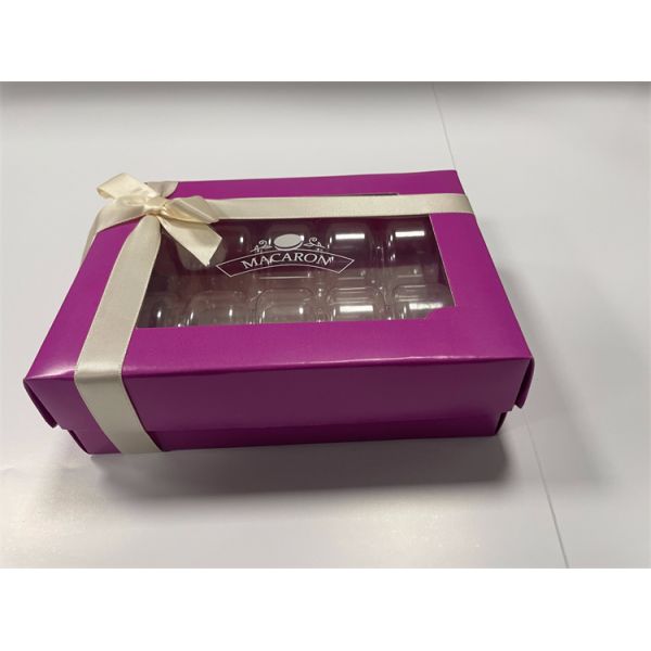 Cardpaper French Macaron Packaging 8 Packs Macaron Paper Box