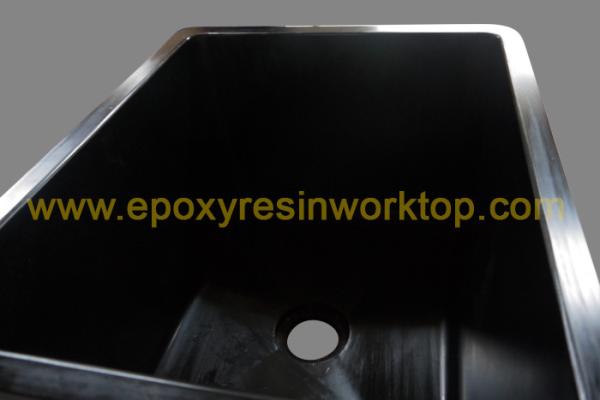 Strong alkali resistance epoxy undermount sink 1.0 meter for testing centre