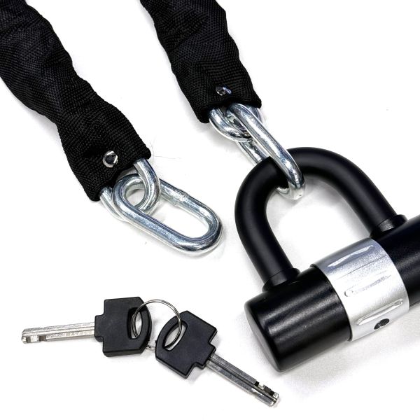 Best Selling Rarlux 2050-E 100cm Zinc Plated Security Hardened Anti-Theft Motorcycle/Bicycle Chain Lock with Key Unlock