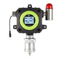 Detector de gases tóxicos CO NOX VOC HF montado na parede com visor de temperatura e umidade
