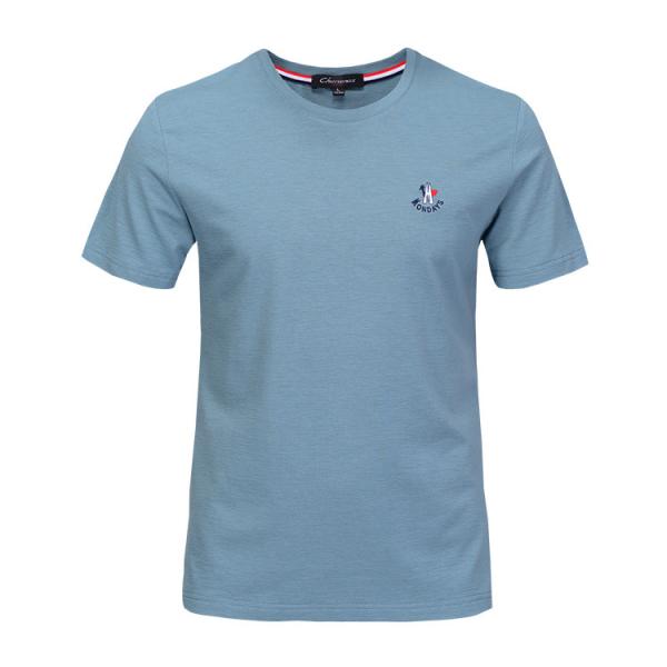 Men's Slim Fit Polo Shirt Short Sleeve , Custom Embroidered T Shirts Anti - Pilling