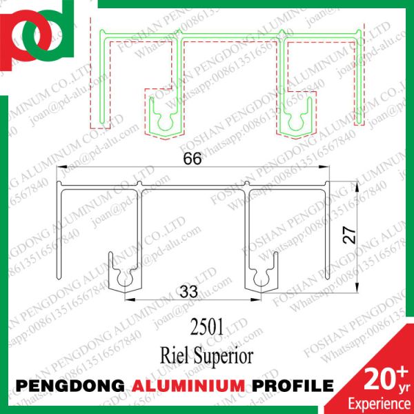 2501 Extruded Aluminium Profiles Chile Series Aluminium Profile For Window And Door