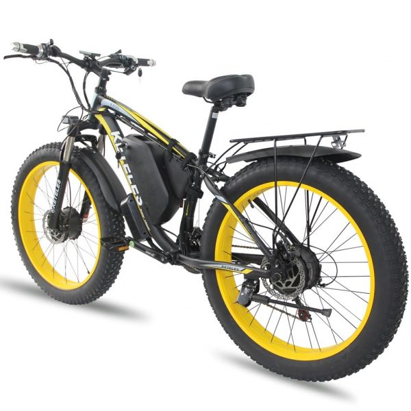 26AH 2000W High Power Two Wheel Drive Dual Motor Electric Bike with 26x4.0 inch Fat Tire