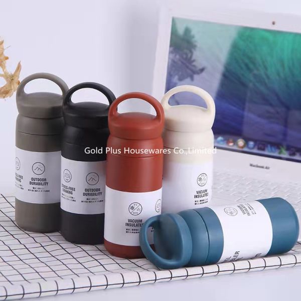 Straight 350ml Travel Water Tumbler Coffee Mug Customized Car Vacuum Flask