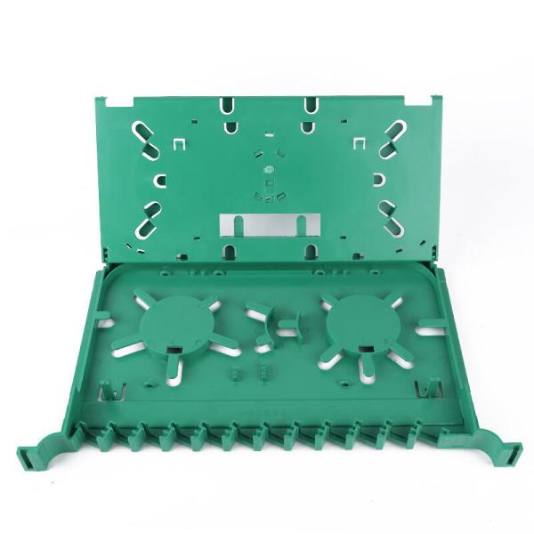 19 Inch Fusion Fiber Optic Splice Tray 12 Core  24 Cores ABS Cassette