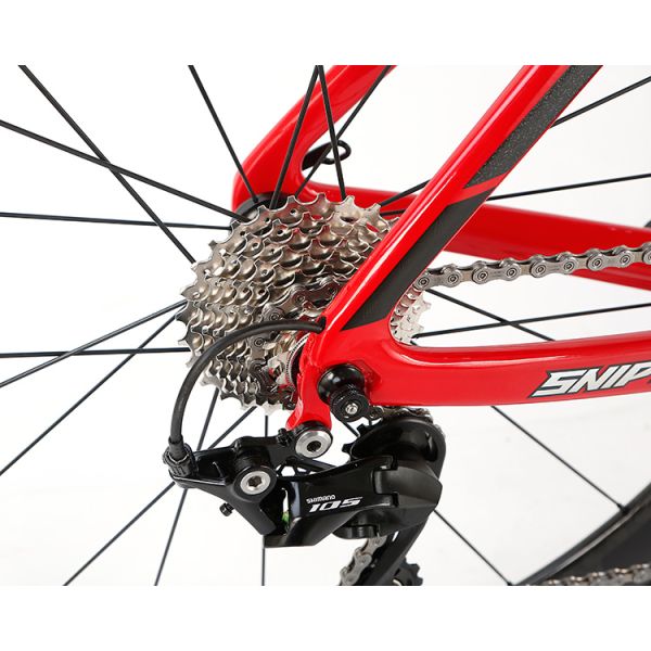 Carbon Fiber Fixed Gear Road Bike , 700c Disk Road Bike Skid Resistant