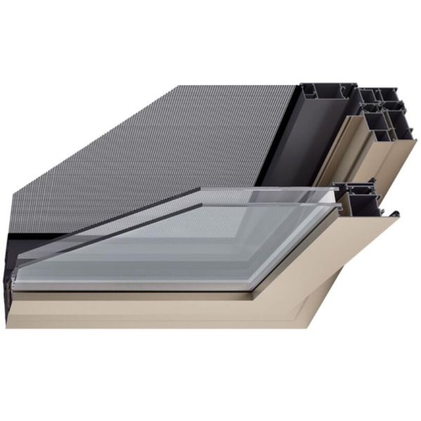 6005 Solar Powder Coated Aluminum Profile Section windproof