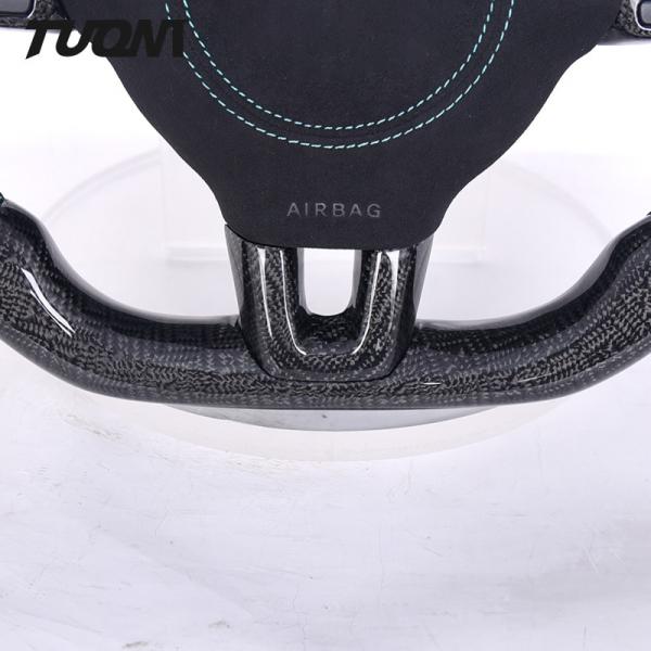 VW Volkswagen Golf6 GTI 6R Black Carbon Fiber Leather Steering Wheel OEM Steering Wheels