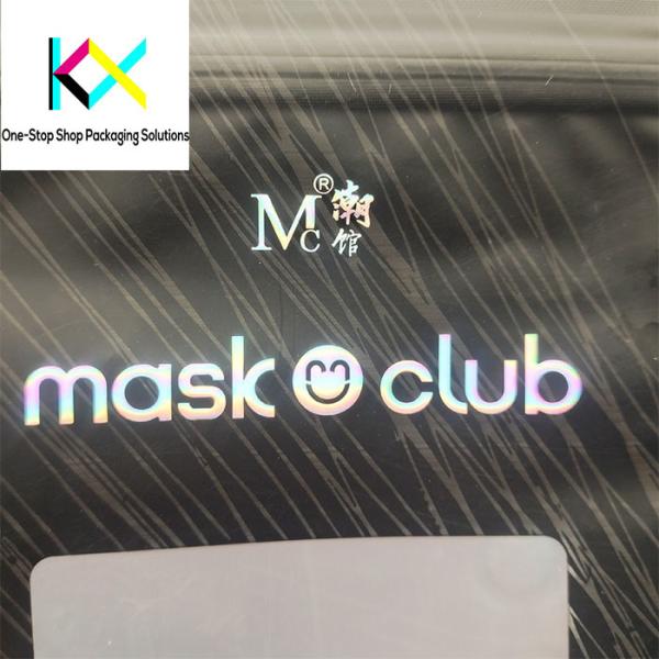 OEM Facial Mask Medical Products Packaging with Clear Window and Zipper