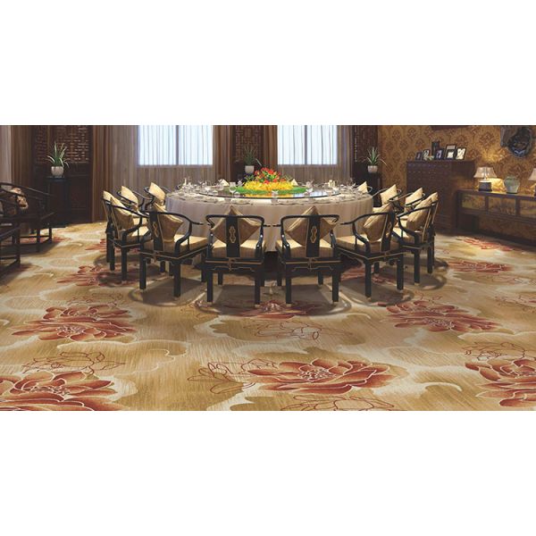 Custom Pattern Machine Woven Wool Nylon Carpet for Bedrooms Prayer Cars Banquet Halls