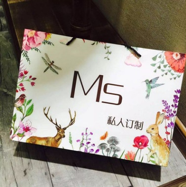 Portable paper bag custom printed logo gift bag advertising white card paper bag garment bag paper bag custom logo