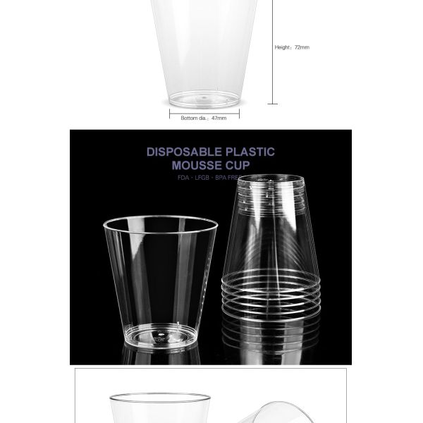 Alibaba best selling disposable clear ps airline plastic cup