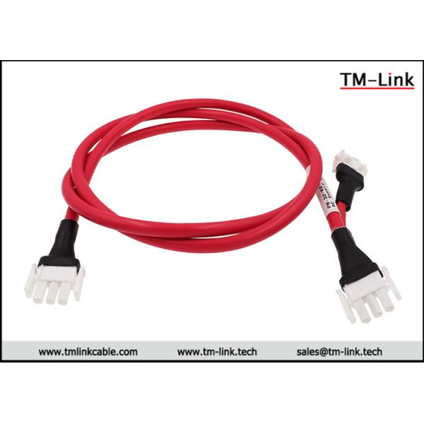 HXT63080 3P 16AWG female to female Red PVC Jacket power cable assemblies