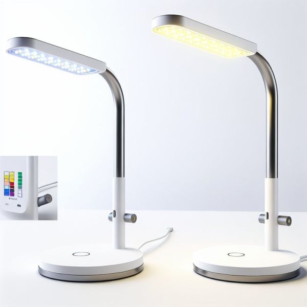 3 Color Dimmable Modern LED Lamp USB C Charging LED Desk Light Adjustable Color Temperature