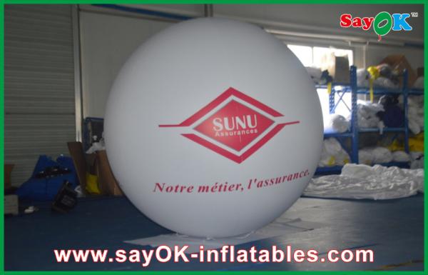 White Light 0.18mmPVC Inflatable Giant Commerical Helium Ballon Outdoor Advertising