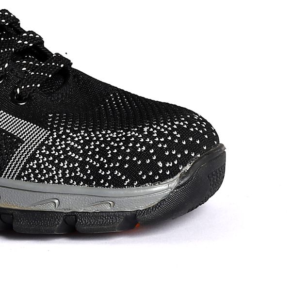 Fly Knit Steel Toe Противоскользящие амортизирующие защитные ботинки со средней подошвой кевлара