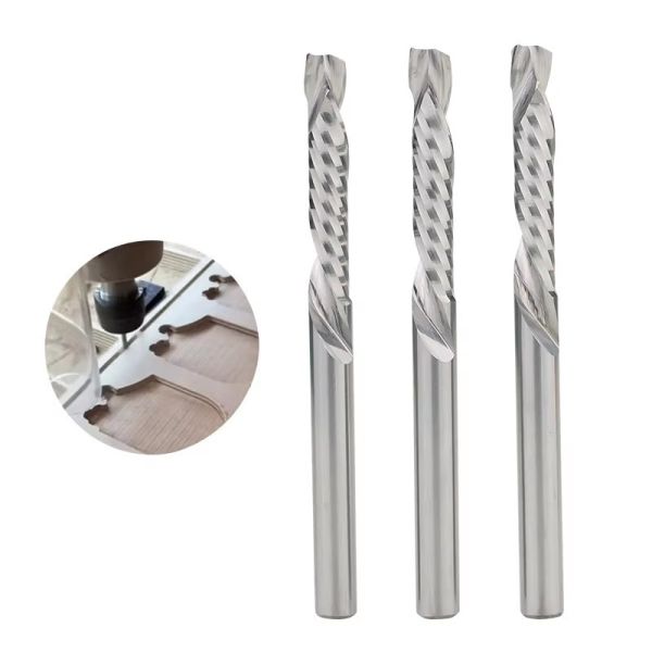 Hotsale YingBa 1F Compression Bit Tungsten Steel 6*22*50 For Density Board,Particle Board,Hardwood CNC Wood Bit
