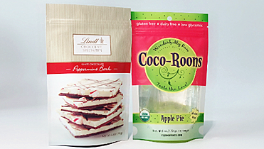 Tea / Coffee Beans Stand Up Aluminum Foil Packaging Bags With Clear Window