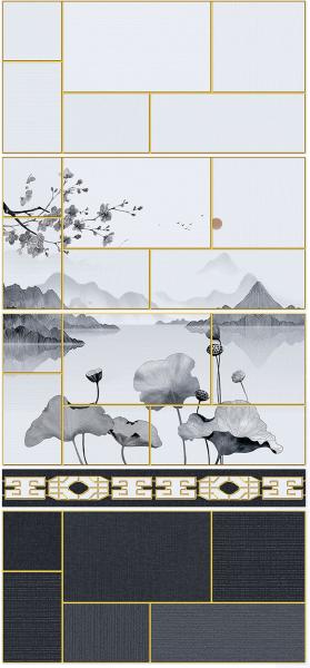 30x60cm Wear-Resistant Glazed Ceramic Wall Tile for Hotels