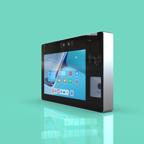 JP1103 Настенный распознаватель лиц, читатель карт и сканирование QR-кодов 10-дюймовый планшет контроля доступа