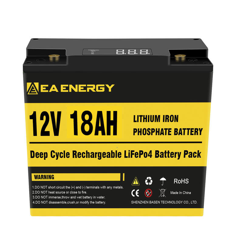 батарея цикла LiFePO4 12V 18Ah 5000+ глубокая с построенный в 20A BMS