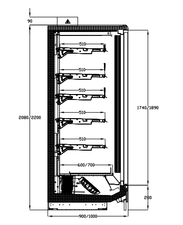 Fridge Freezer 60cm Depth With Two Doors