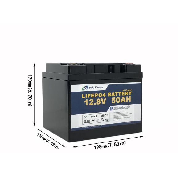 Батарея BMS Bluetooth 4,0 12V LiFePo4 литий-ионный аккумулятор часа 50 Amp