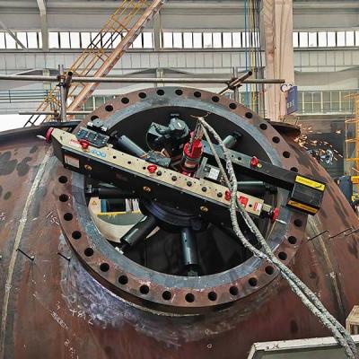Herramienta portátil de alto rendimiento para el refrentado de bridas de 80 pulgadas para la reparación in situ de juntas