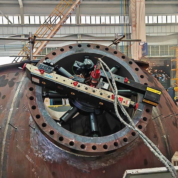 Herramienta portátil de alto rendimiento para el refrentado de bridas de 80 pulgadas para la reparación in situ de juntas