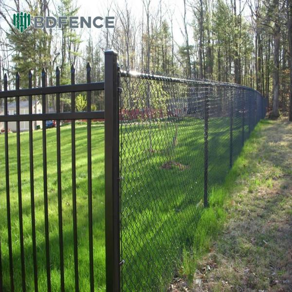Hot Dipped Galvanized Chain Link Fence Easy Assembly Rust Prevention In Home Garden