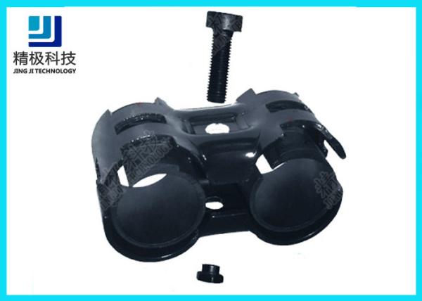 Adjustable Swivel Metal Pipe Joints For Rotating In Pipe Rack System Black Fitting HJ-8