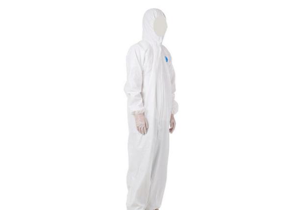 Antivirus Disposable Protective Coveralls Against Germs Lightweight Design