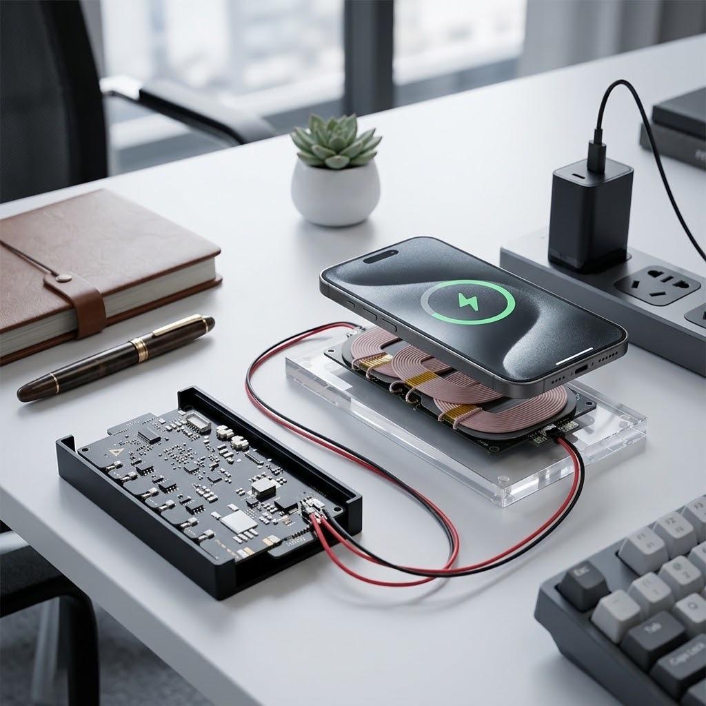 Customized High Power Qi-Compliant Wireless Charging Transmitter Coil with Litz Wire
