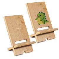 Sublimate On Wood Ornaments Diy Cell Phone Wood Stand For Desk Wooden Mobile Phone Holder