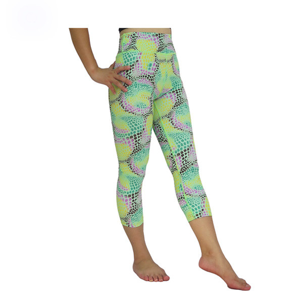 Одежды разминки йоги моды Бреатабле, гетры спортзала дам 3/4 длин