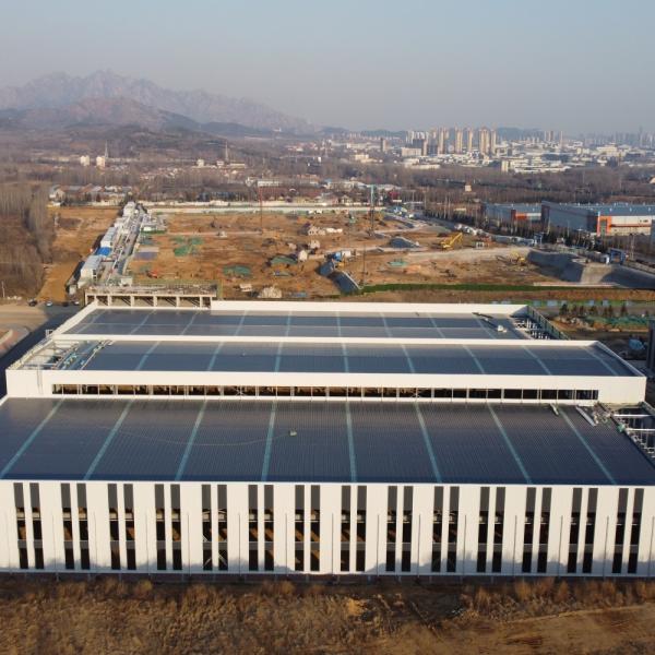 Q235B Armazém de estruturas de aço com estrutura de metal galvanizado