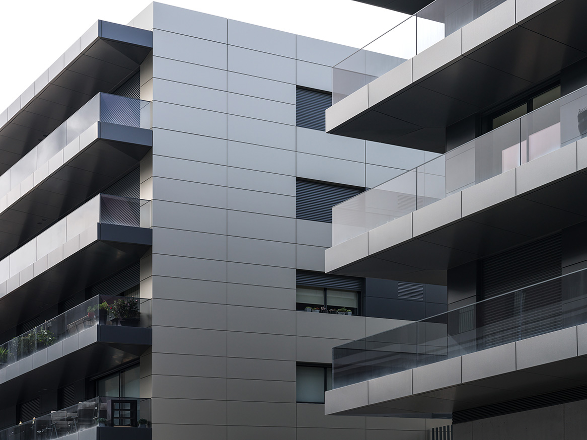 1000mm 1500mm Fire Rated Aluminium Composite Panel Grey Fire Retardant Acp