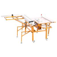 La petite mini scie à table coulissante portative usine le panneau 440v de double lame de 45 degrés