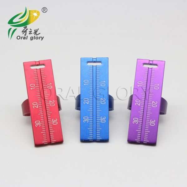 Anel Endo autoclávico do metal colorido para a medida dental dos arquivos de canal de raiz