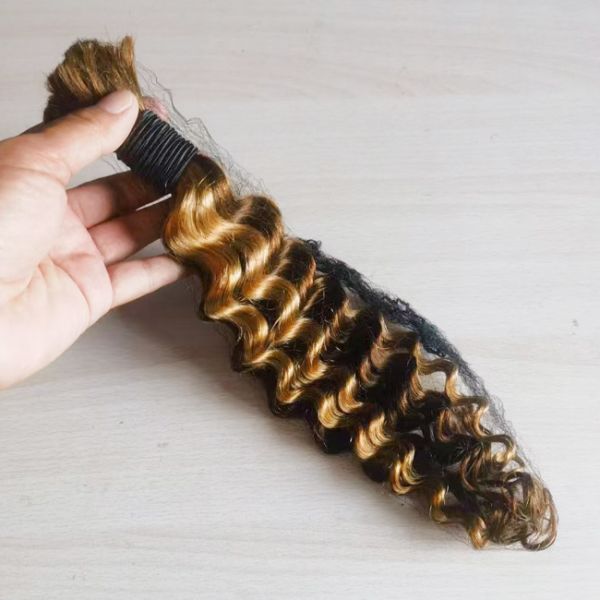 Natural Braiding Hair No Weft Raw Vietnamese Virgin Human Hair Bulk For Braiding