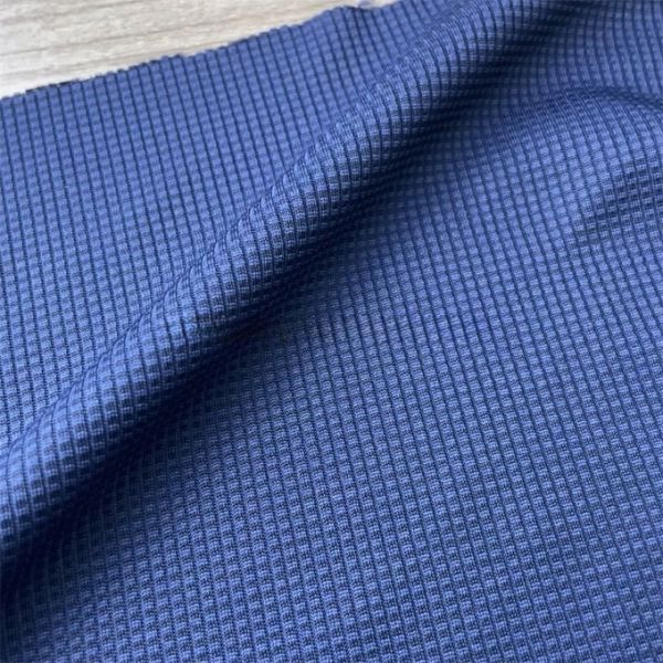 100% Polyester Waffle Weft Knitted Jersey Fabric Suppliers for Casual Sportswear