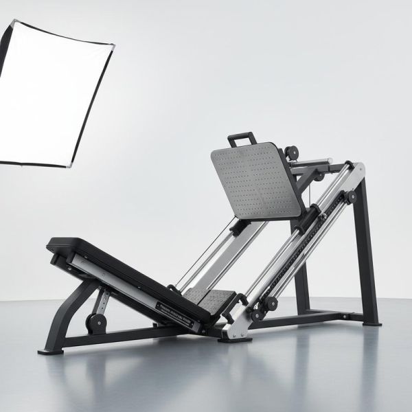 Pressure Angled Leg Press U+B8030 Complete Motion Stepless Pulley Guided Calibrated