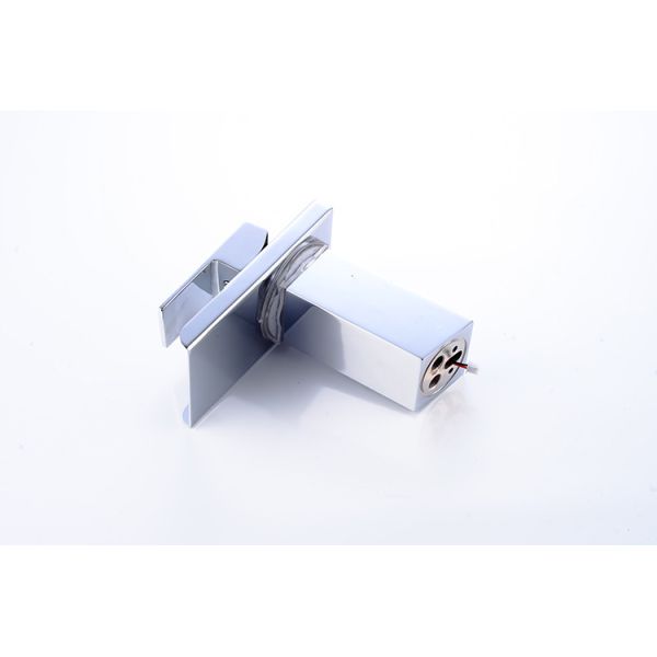 Waterfall Basin Mixer Faucet with Ceramic Valve Core Single Hole and Temperature Sensitive LED Light