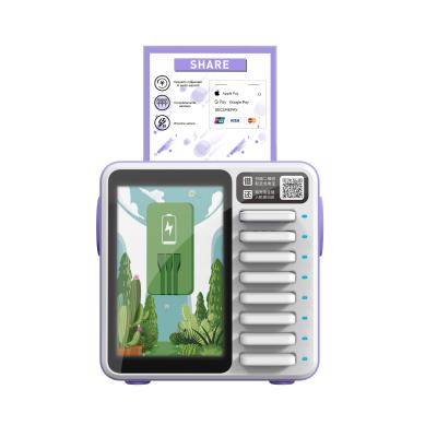 OEM Power Bank Rental Kiosk For Restaurant  5000mAh*8 E1009
