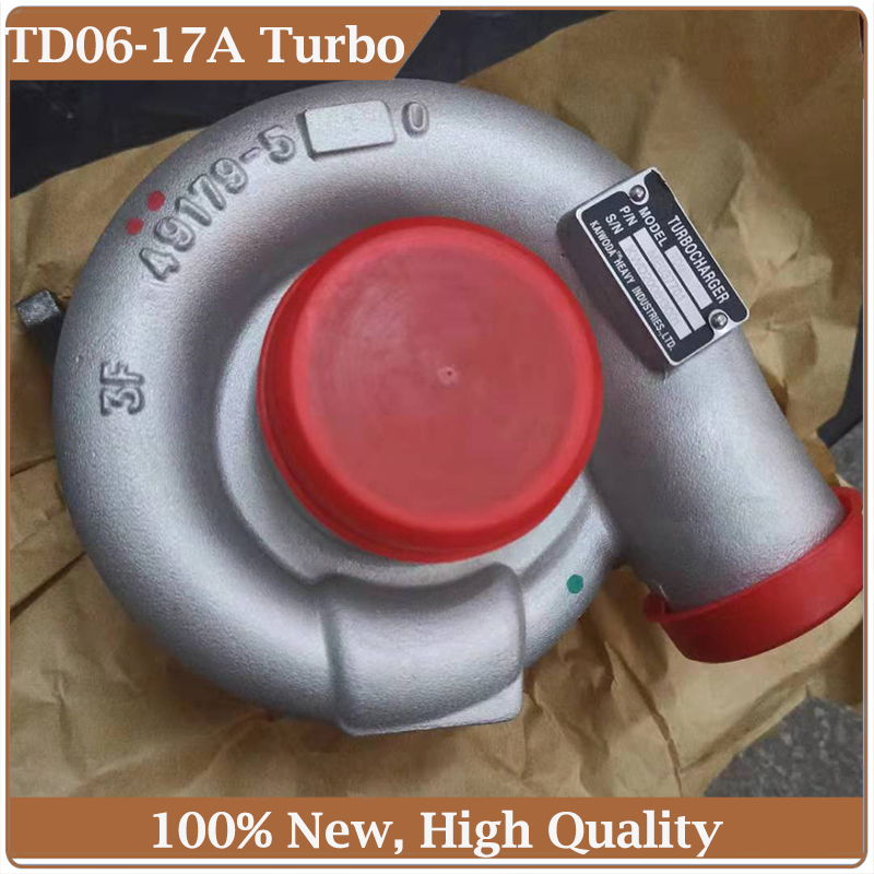 TD06-17A Turbo 6D14 Turbocharger for Mitsubishi Fuso Truck Bus SK07-2 6D14-2PT Engine 49179-00120 49179-00110